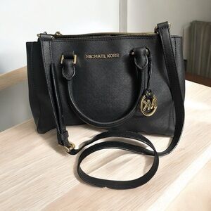 Michael Kors Saffiano Leather Top Handle Bag w/ Crossbody strap